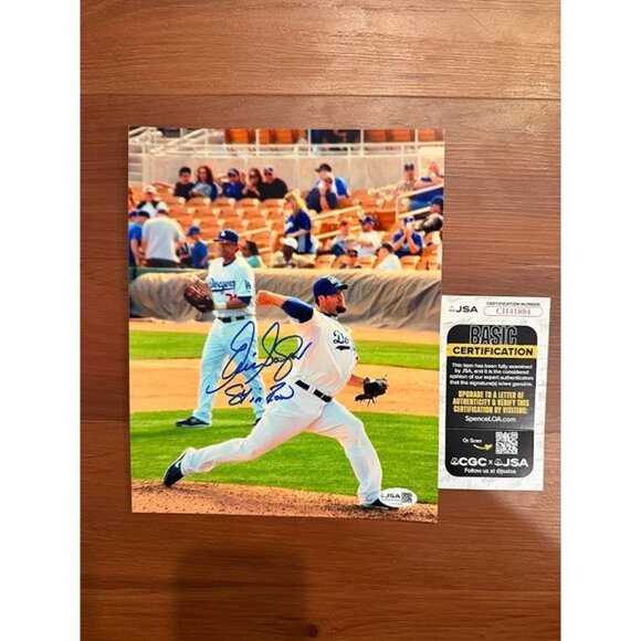 Eric Gagne signed "84 in Row" autographed Los Angeles Dodgers 8x10 Photo JSA - Picture 1 of 4